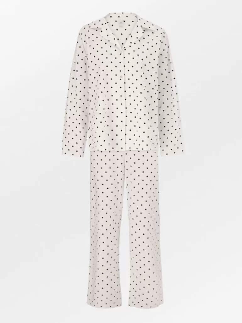 Dot Pyjamas Set - Black | BeckSöndergaard Discount