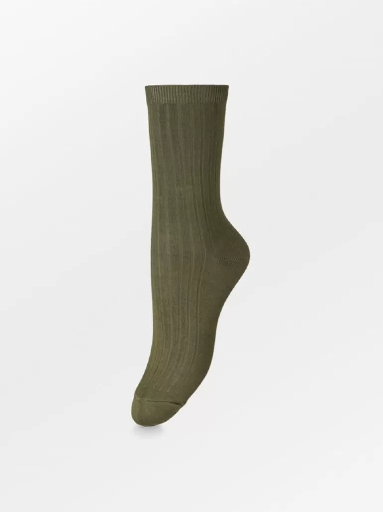 Elva Solid Sock | BeckSöndergaard Fashion