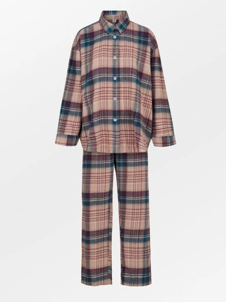 Flannel Pyjamas Set Multi Color BeckSondergaard Outlet Beck Accessories