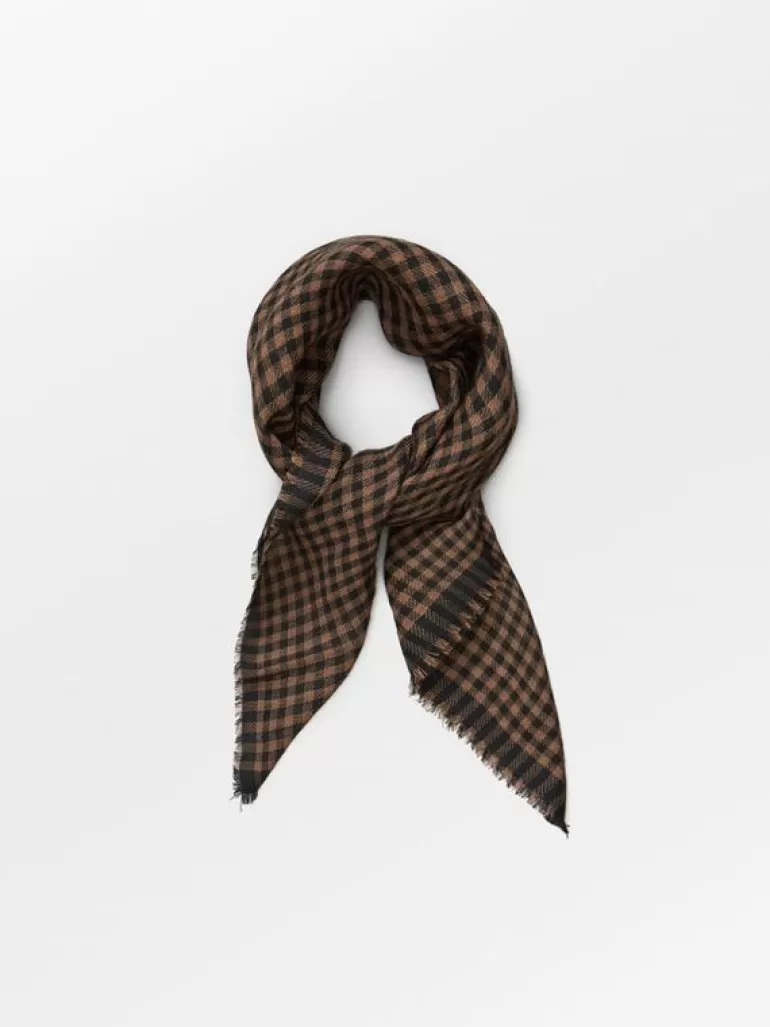 Gingham Woo Scarf | BeckSöndergaard Online