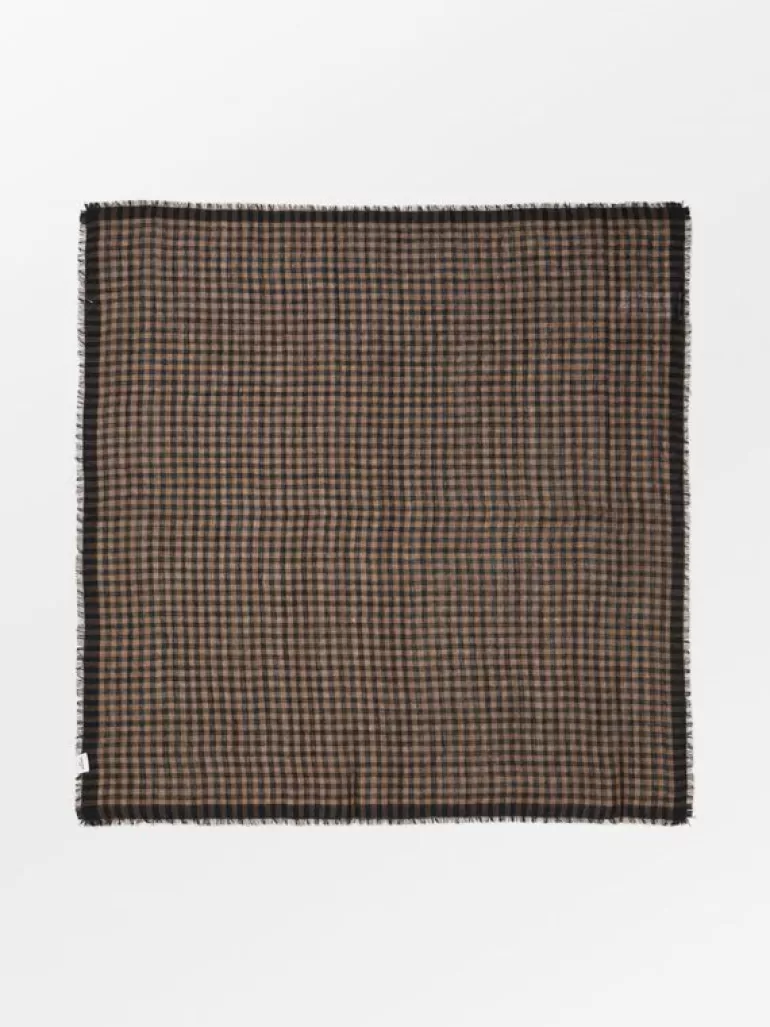 Gingham Woo Scarf | BeckSöndergaard Online