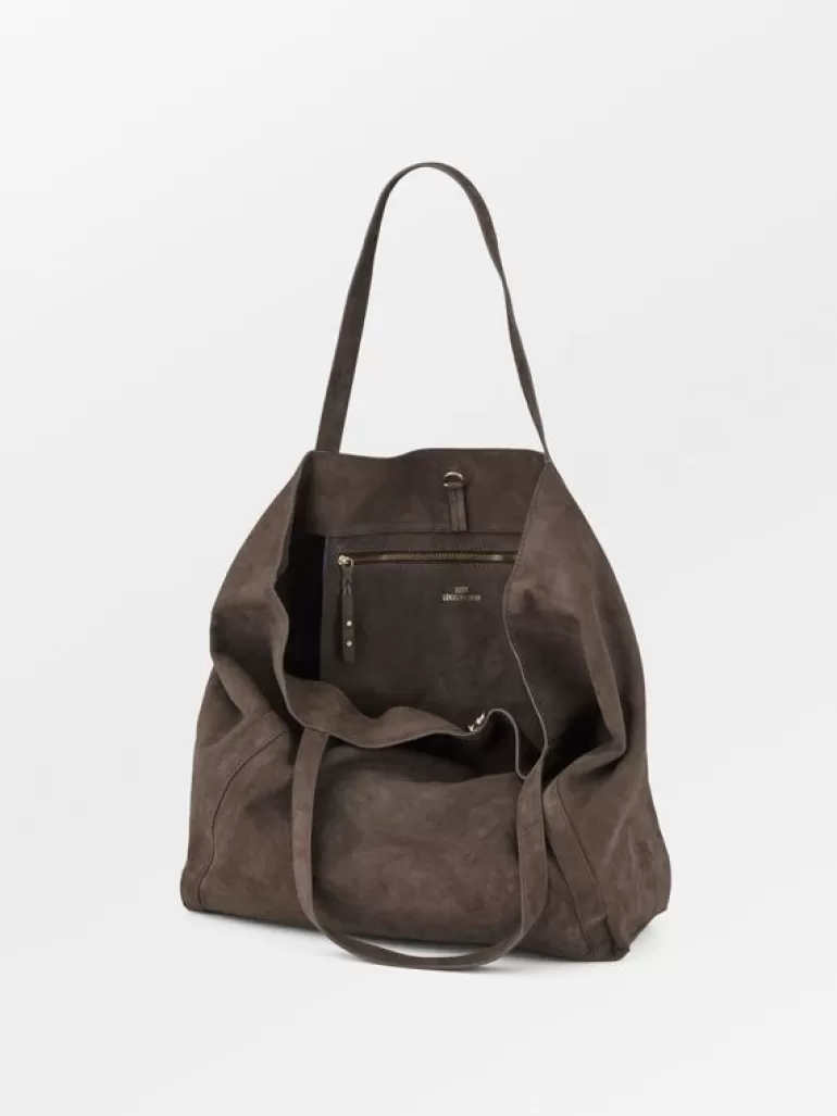 Suede Eden Bag - Hot Fudge Brown | BeckSöndergaard Hot