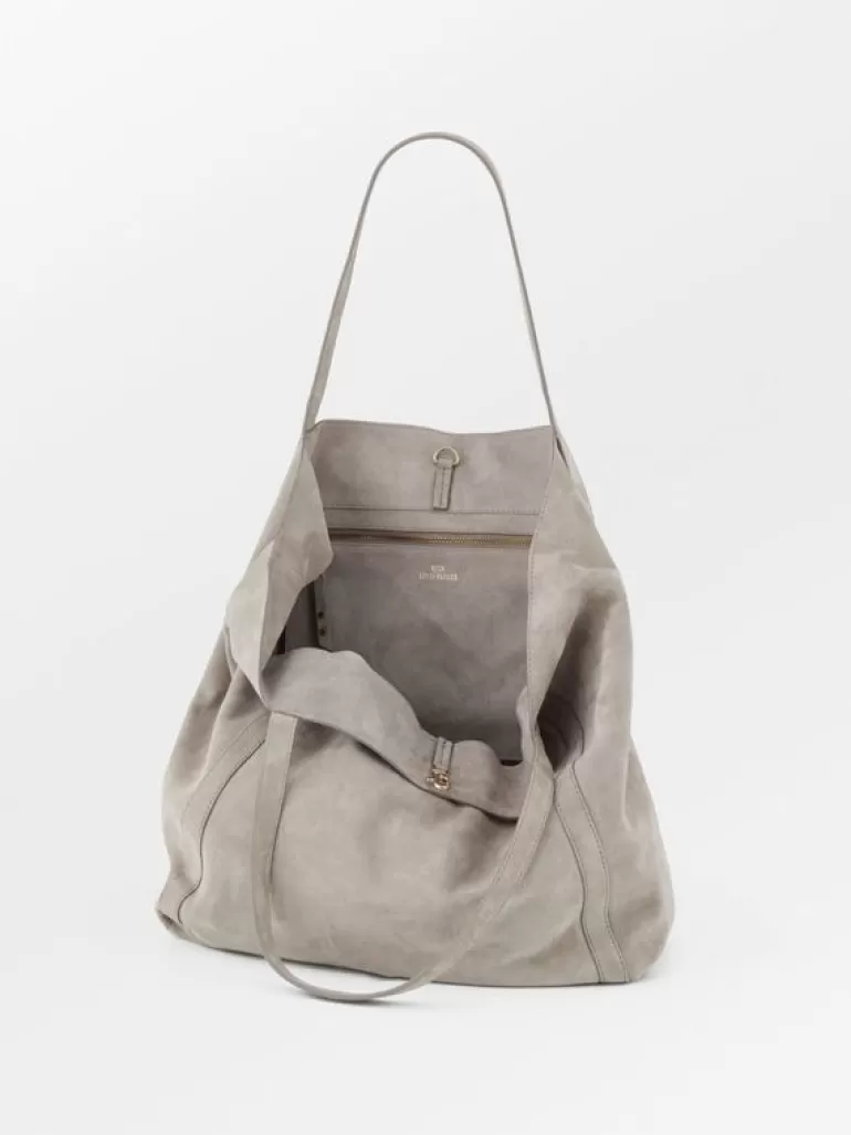 Suede Eden Bag - Porpoise Gray | BeckSöndergaard Sale