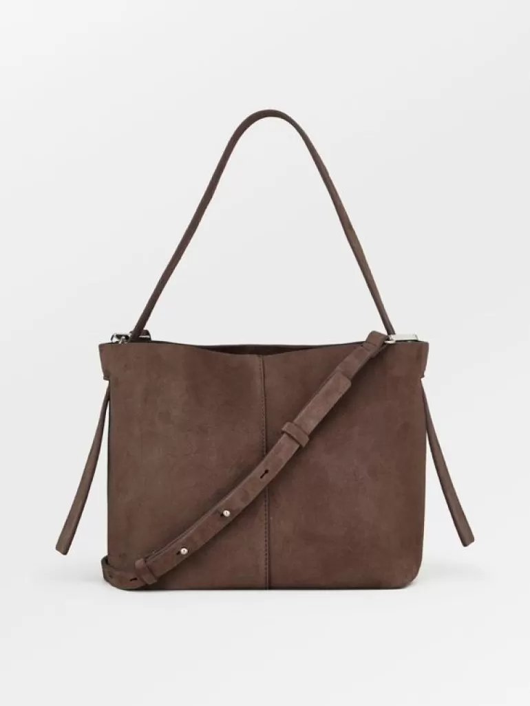 Suede Fraya Small Bag - Brown | BeckSöndergaard Fashion